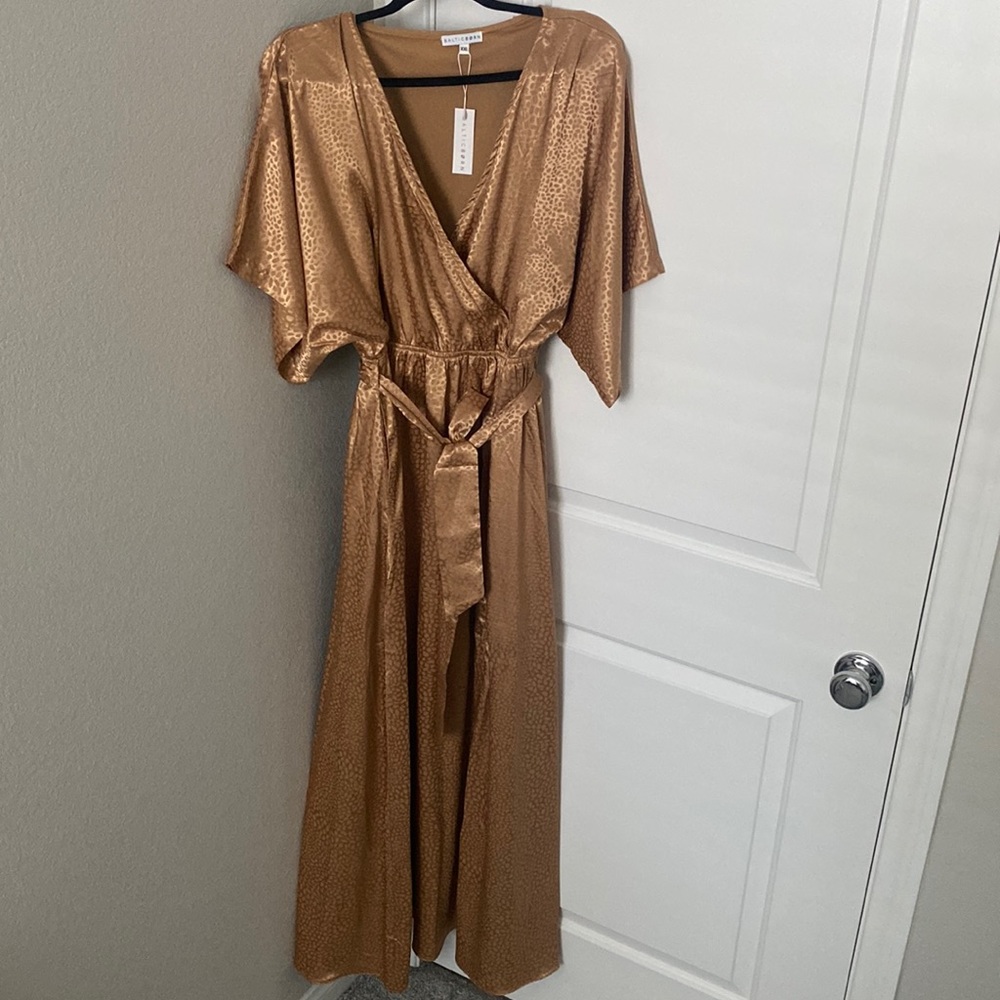 Nude kimono dress